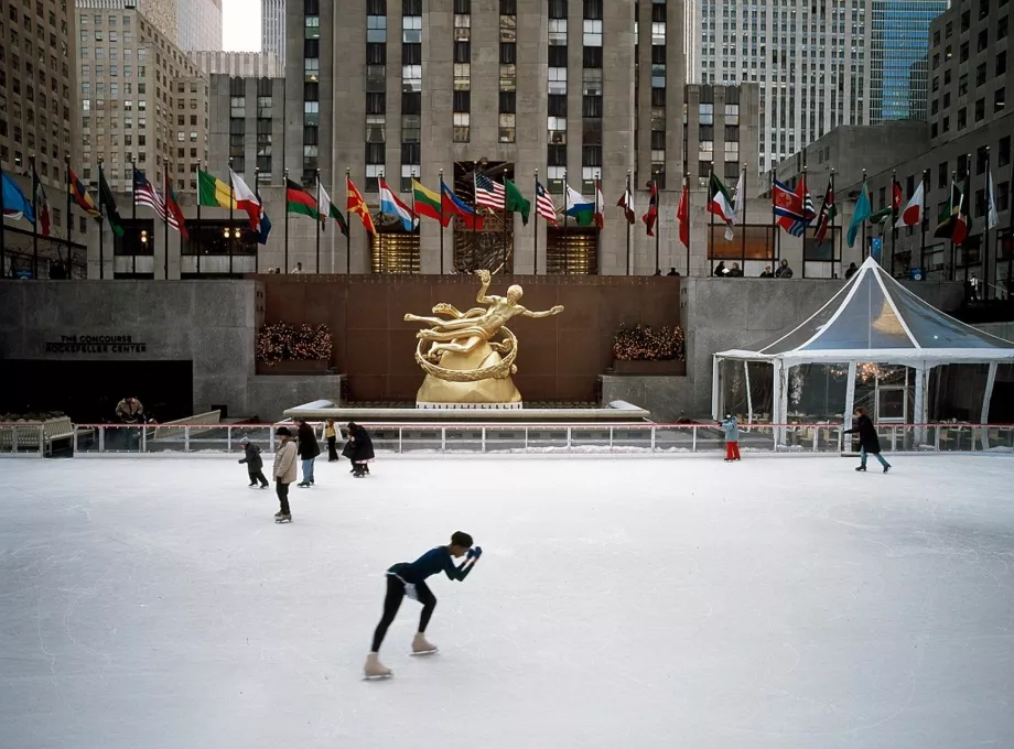 Lodowisko w Rockefeller Center