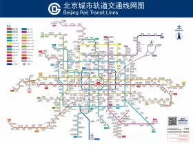 Mapa metra w Pekinie
