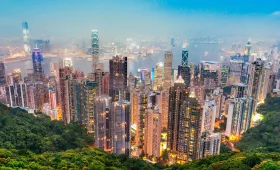 Szczyt Wiktorii - widok na Hongkong