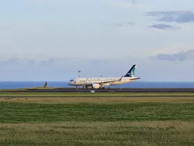 Azores Airlines, Airbus A320 z napisem "Natural"