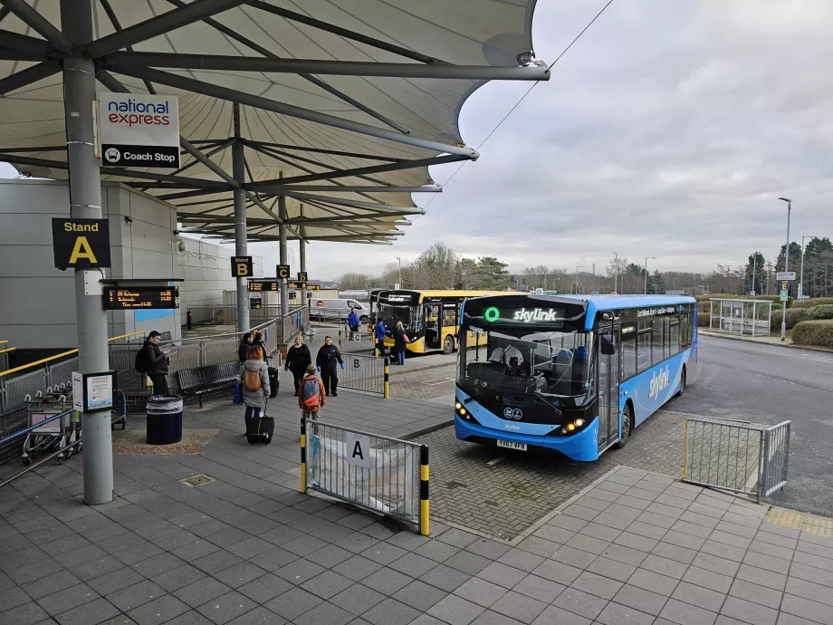 Przystanki autobusowe, hala przylotów