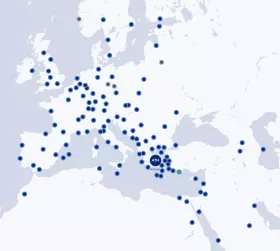 Mapa trasy Aegean Airlines