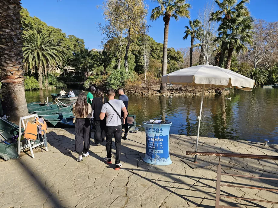 Wypożyczalnia łodzi, Parc de la Ciutadella