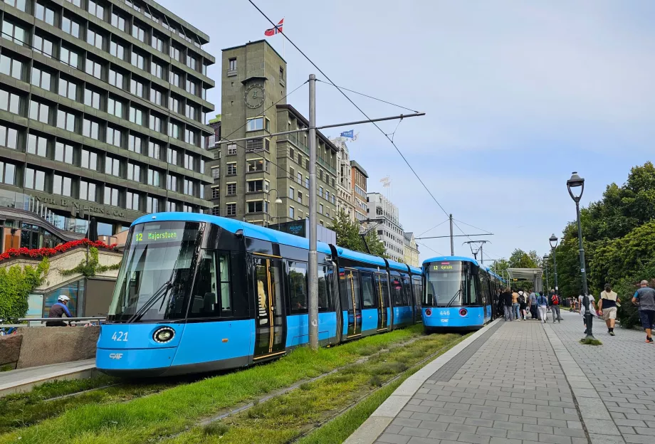 Nowoczesne tramwaje w Oslo