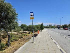 Przystanek autobusowy na Cyprze