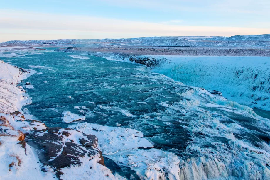 Gullfoss zimą