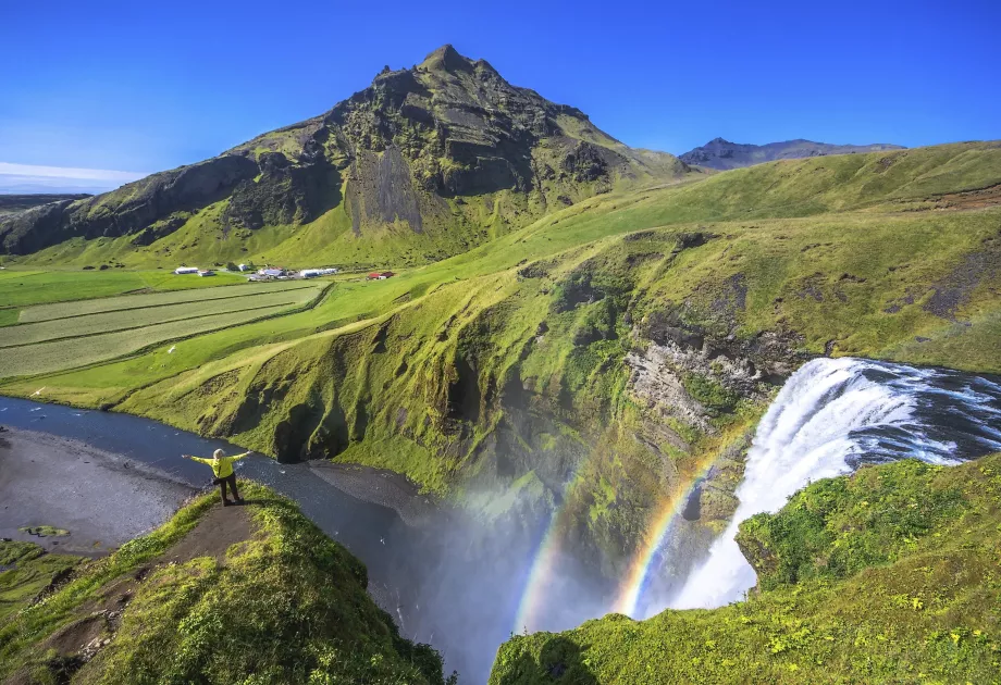 Góra w Skogafoss