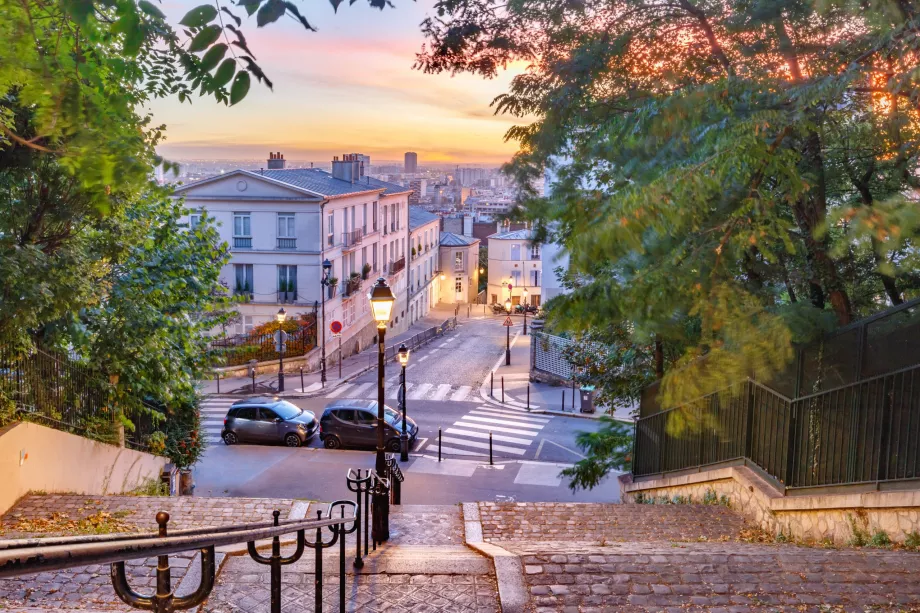 Schody na Montmartre