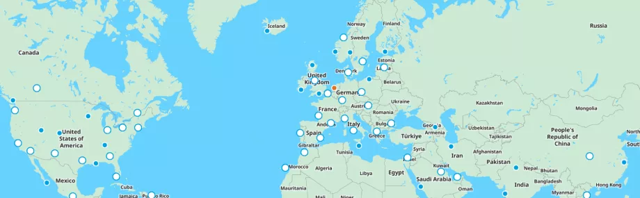 Mapa tras KLM