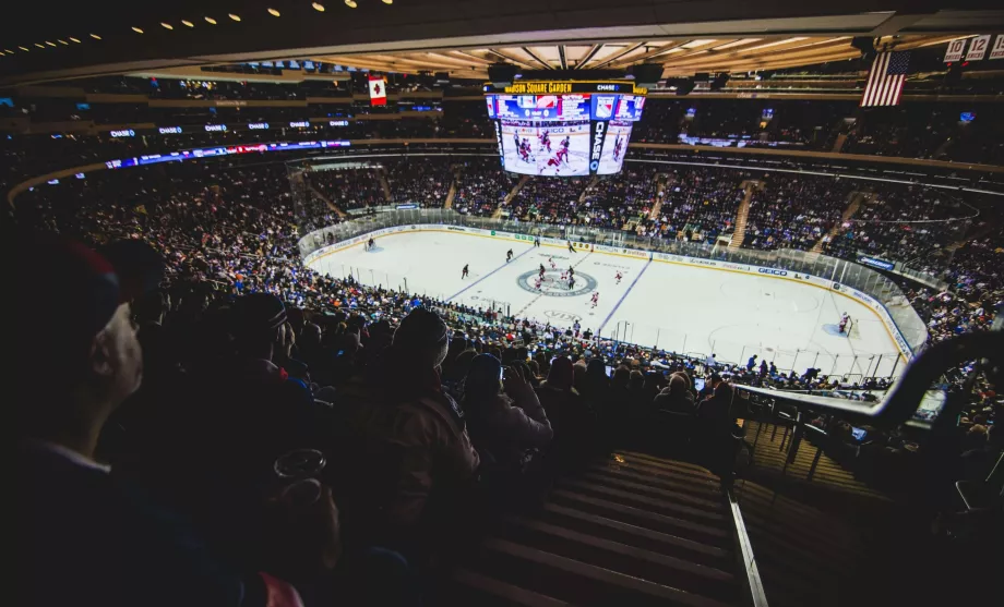 New York Rangers w Madison Square Garden