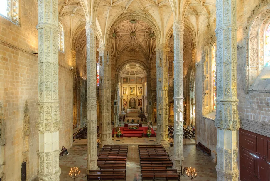 Wnętrze kościoła Santa Maria, Mosteiro dos Jeronimos