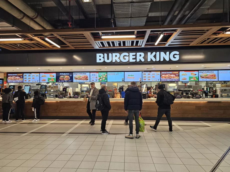 Burger King, lotnisko AMS