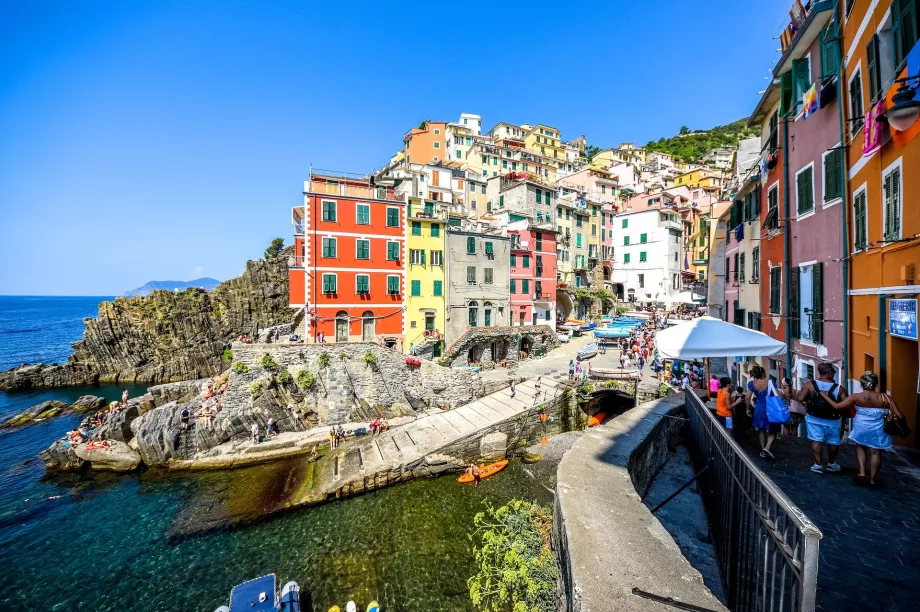 Riomaggiore z portu