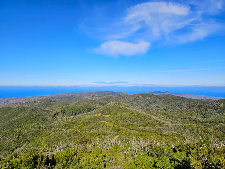 Widok na wyspę La Palma z Alto de Garajonay