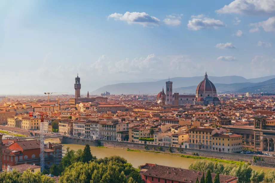 Widok z Piazzale Michelangelo