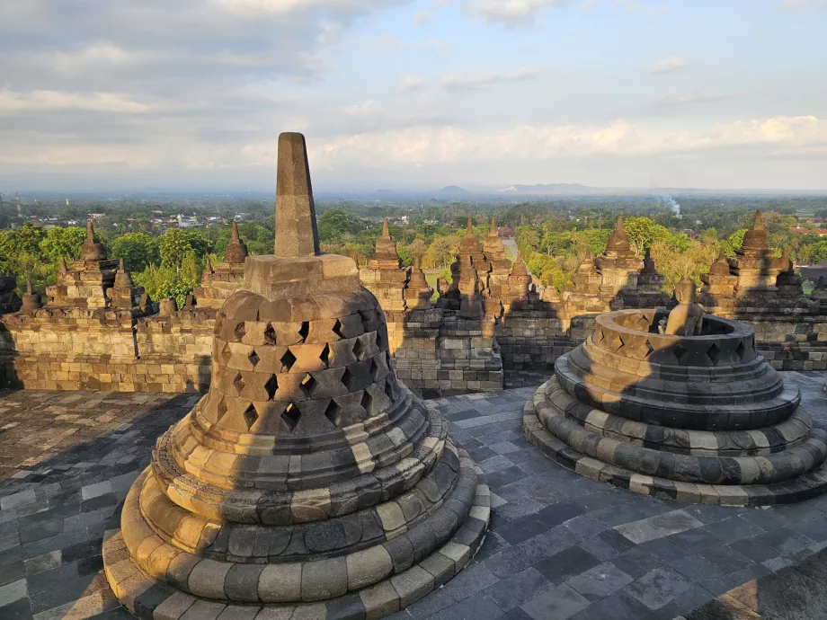 Świątynia Borobudur, widok