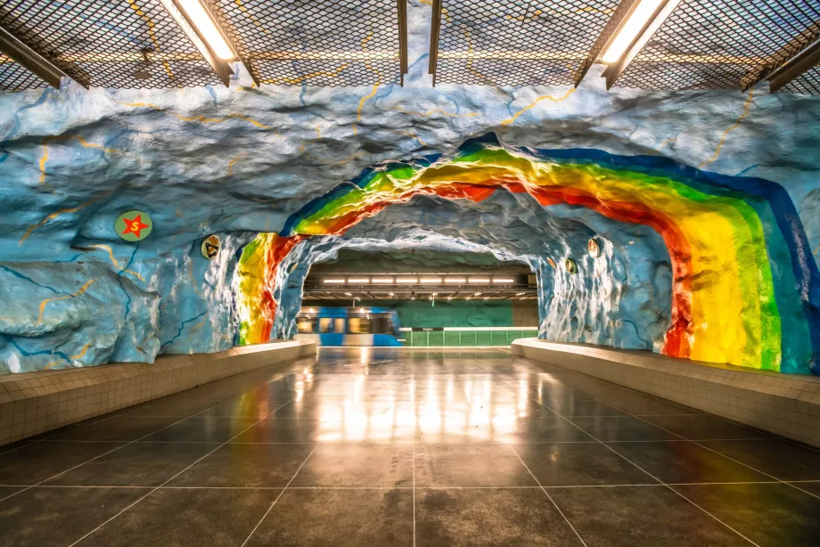 Artystyczne metro w Sztokholmie