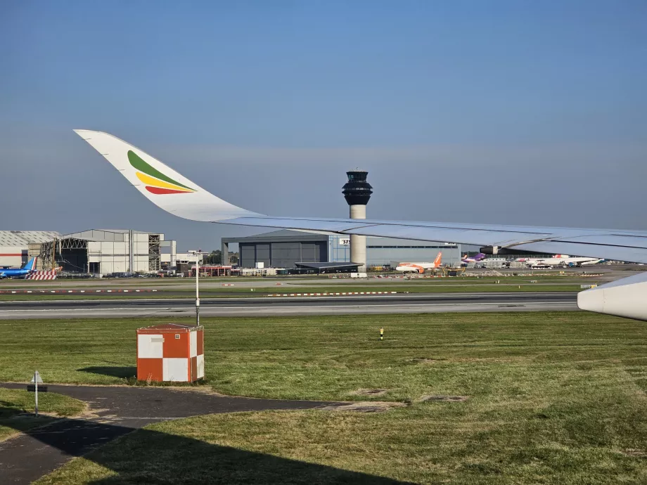 Ethiopian Airlines po przylocie do Manchesteru