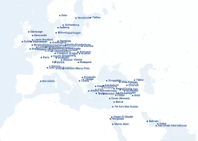 Mapa tras linii lotniczych SunExpress