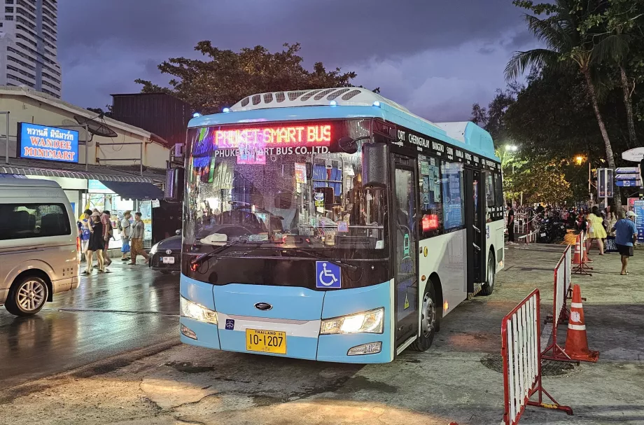 Przystanek autobusowy Smart Bus w kierunku lotniska, Patong