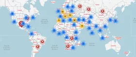 Mapa trasy - Turkish Airlines