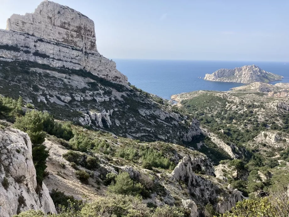 Widok na Calanques