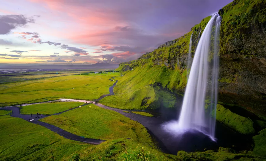 Widok na Seljalandsfoss