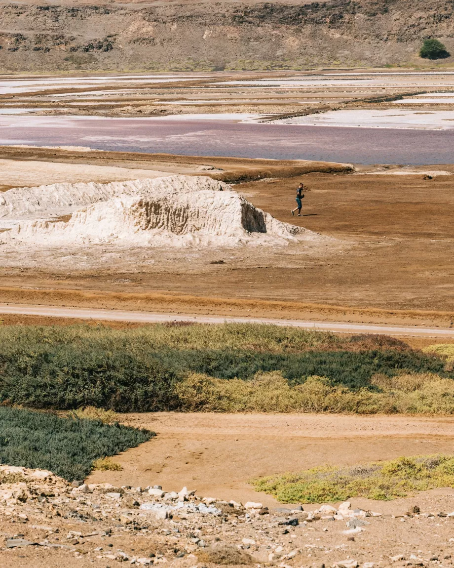 Widok na Salinas de Pedra Lume