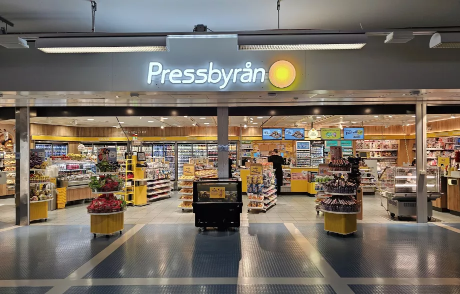 Pressbyran, Terminal 5, strefa tranzytowa