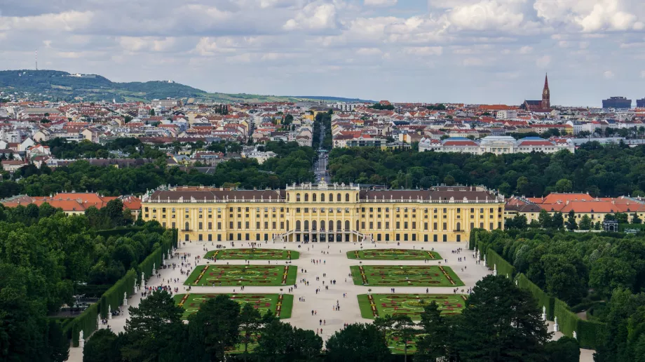 Widok na Schönbrunn