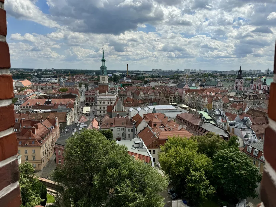 Widok z Zamku Królewskiego w Poznaniu