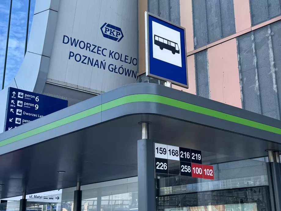 Przystanek autobusowy w Poznaniu