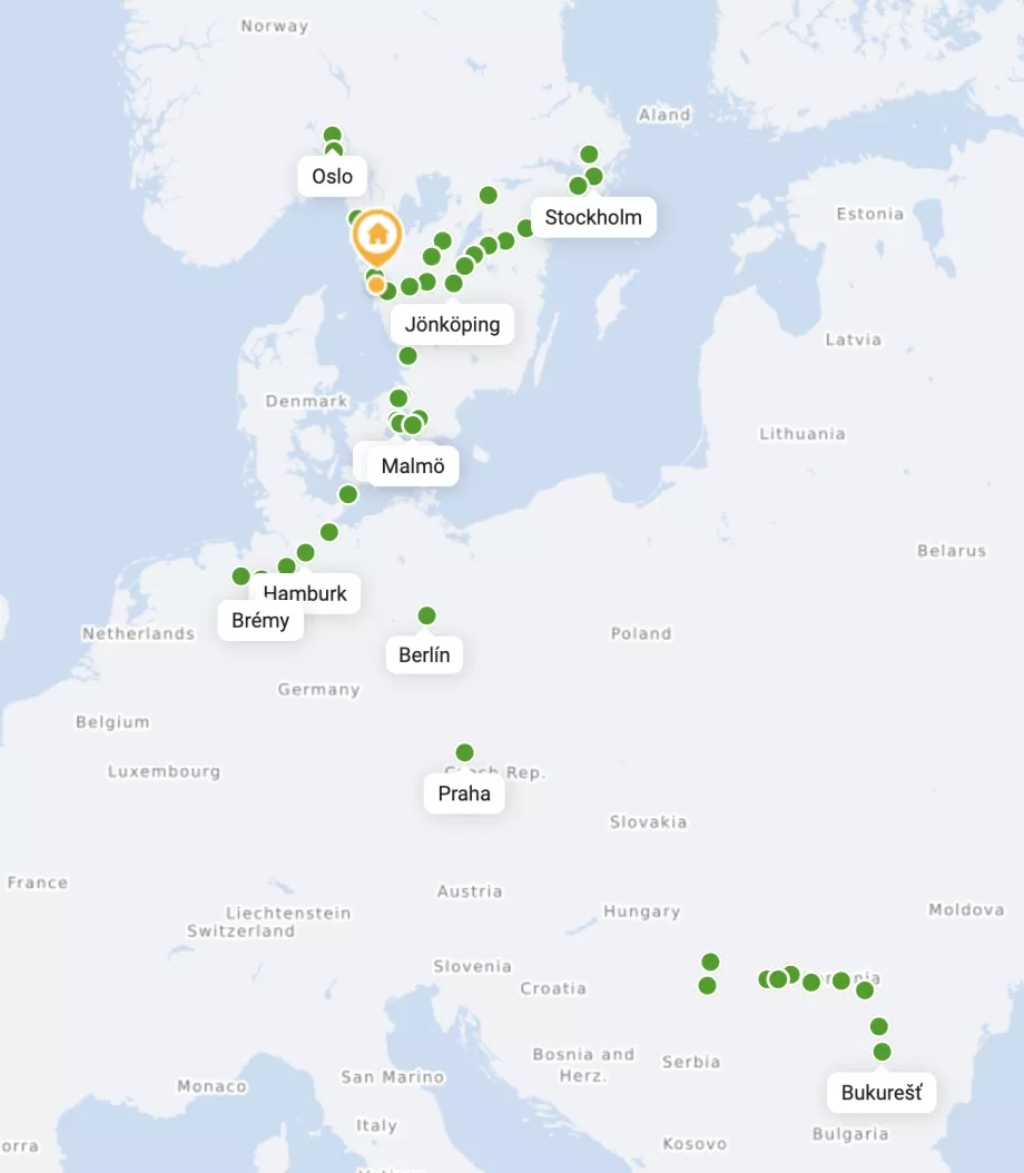 Autobusy Flixbus do Göteborga